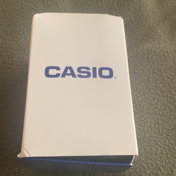 NIB Casio men’s watch. Tan & brown. Adjustable Velcro strap. Face approx 1 1/2” - Picture 8 of 11